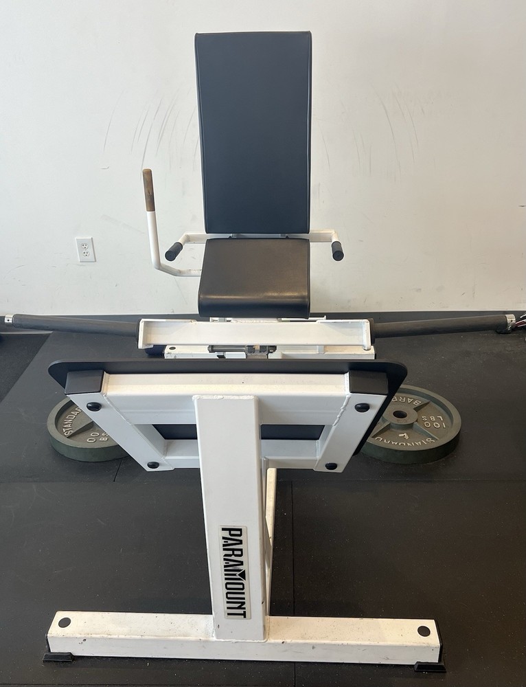 Paramount Adjustable Leg Press Strength Machine Metal White Black