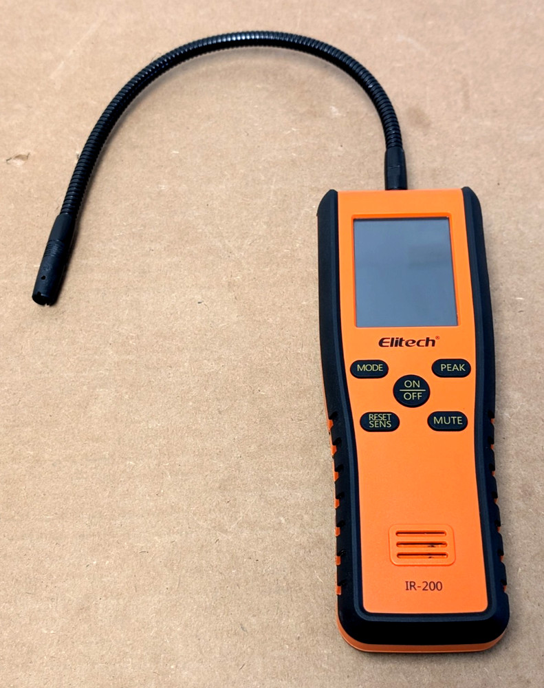 Elitech IR-200 Infrared and Heated Diode Leak Detector W/ Case!