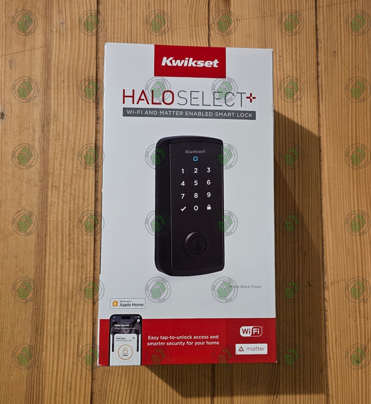 Kwikset Halo Select Plus Wi-Fi and Matter Enabled Smart Lock Matte Black **NEW**