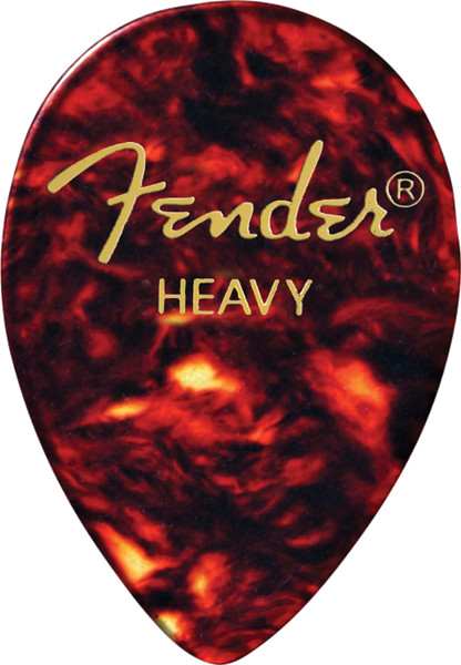 Fender 358 Premium Celluloid Guitar Picks Shell - Heavy 72-Pack (1/2 Gross)