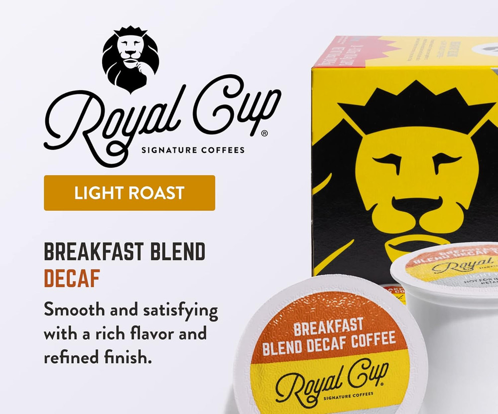 COFFEE - Breakfast Blend Decaf Light Roast Single-Serve Capsules - 24 Pack