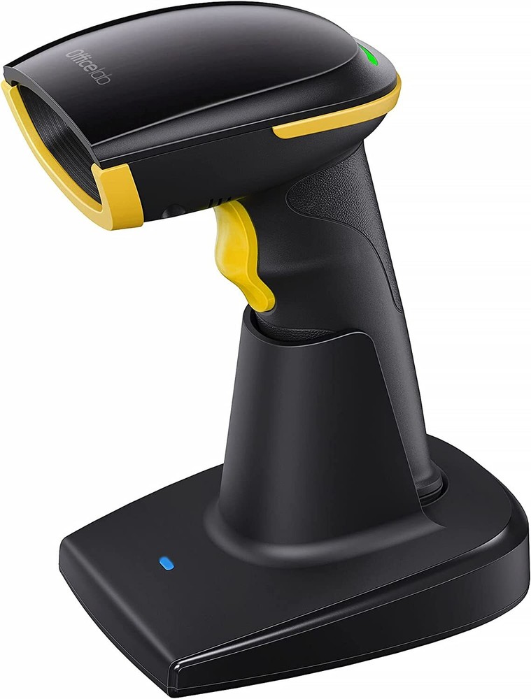 Barcode Scanner 1D Wireless, Screen Scanning, with Smart Base