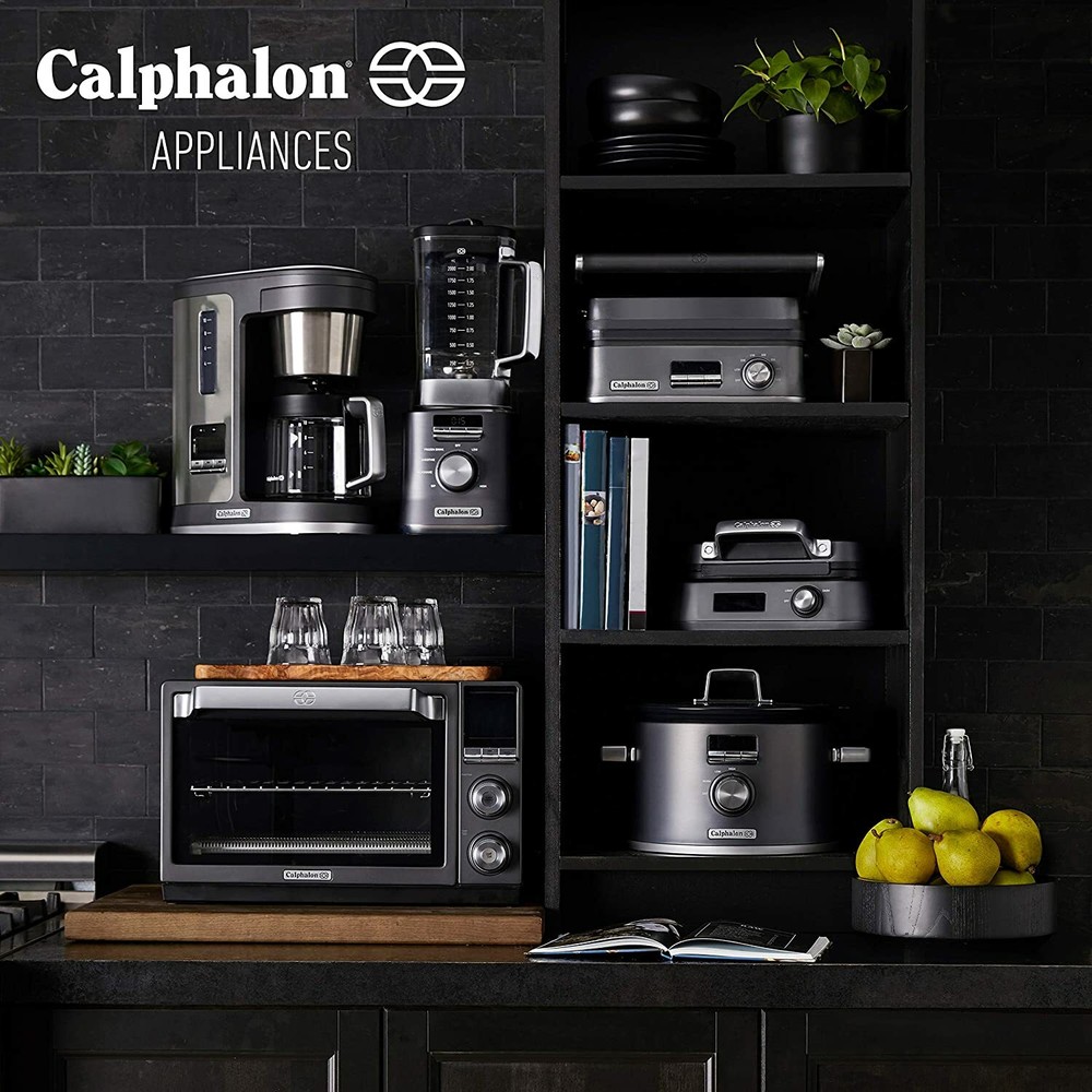 Calphalon BVCLDCG1 10 Cup Programmable LCD Display Coffee Maker Stainless Steel