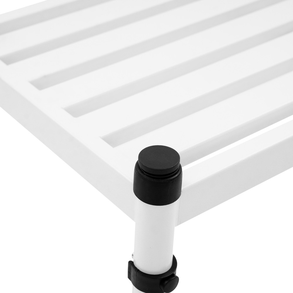 Double Step Stool With Adjustable Handle, Anti Slide Step Gap 21 Inches Long