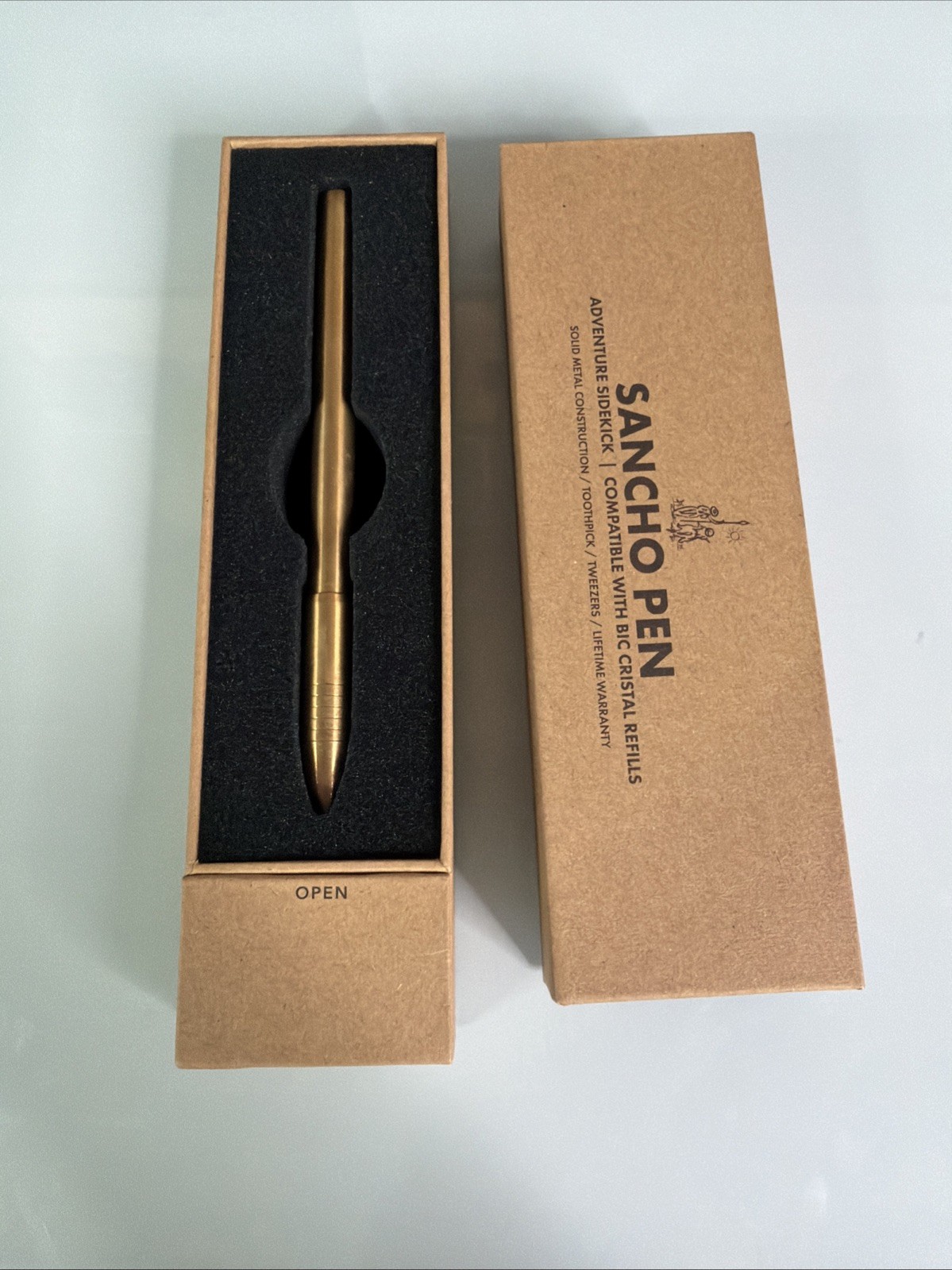 Big idea Design X Knafs Sancho Pen Brass for Bic crystal refills