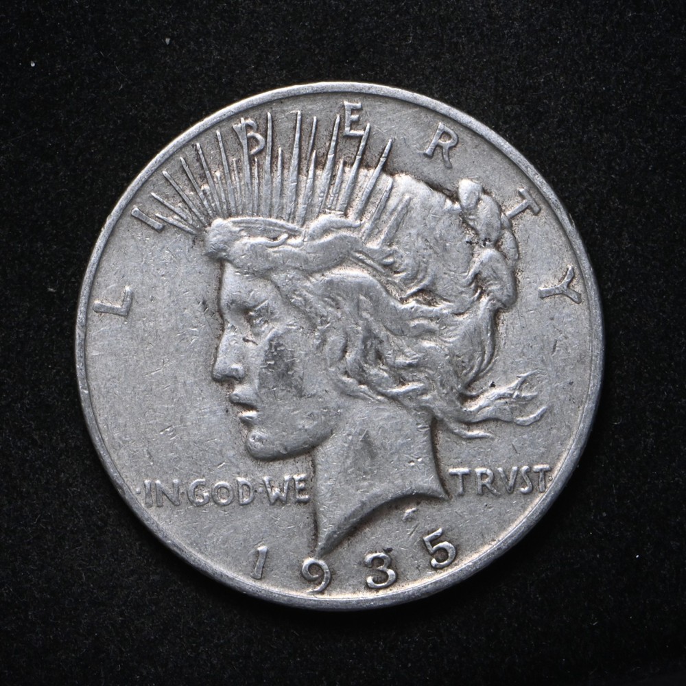 1935-S Peace Silver Dollar (cn16823)