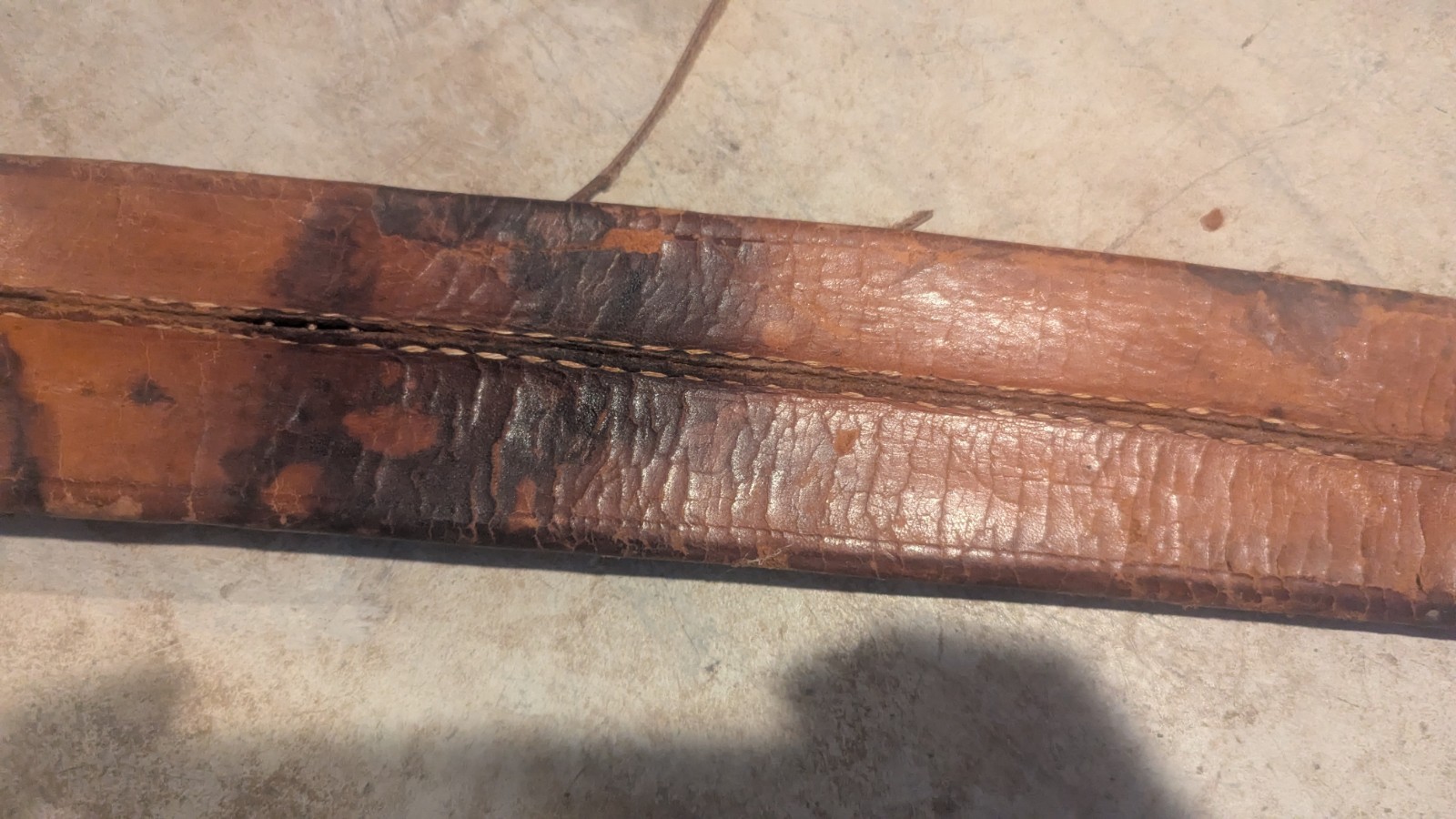 Vintage EL SALVADOR CORNETA Machete No 127 With Leather Scabbard 18" Blade