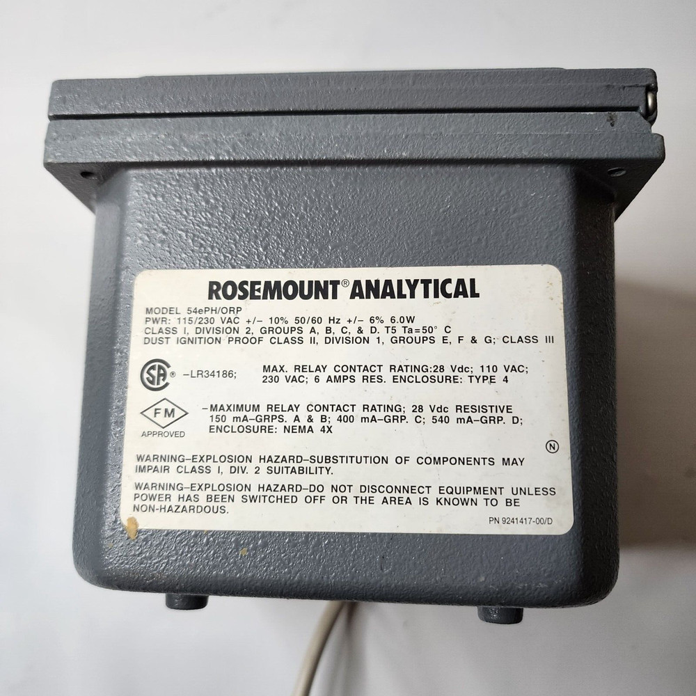 Rosemount 54e PH/ORP Analyzer Model# 54EPH/ORP-01