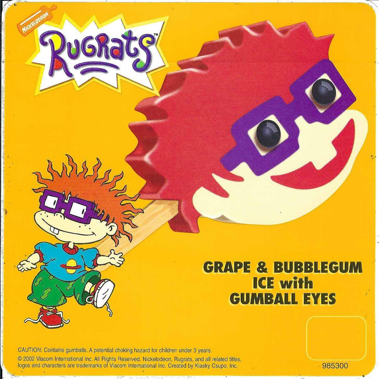 Rug Rats Nickelodeon Popsicle Ice Cream Truck Sticker - Classic 6" x 6"