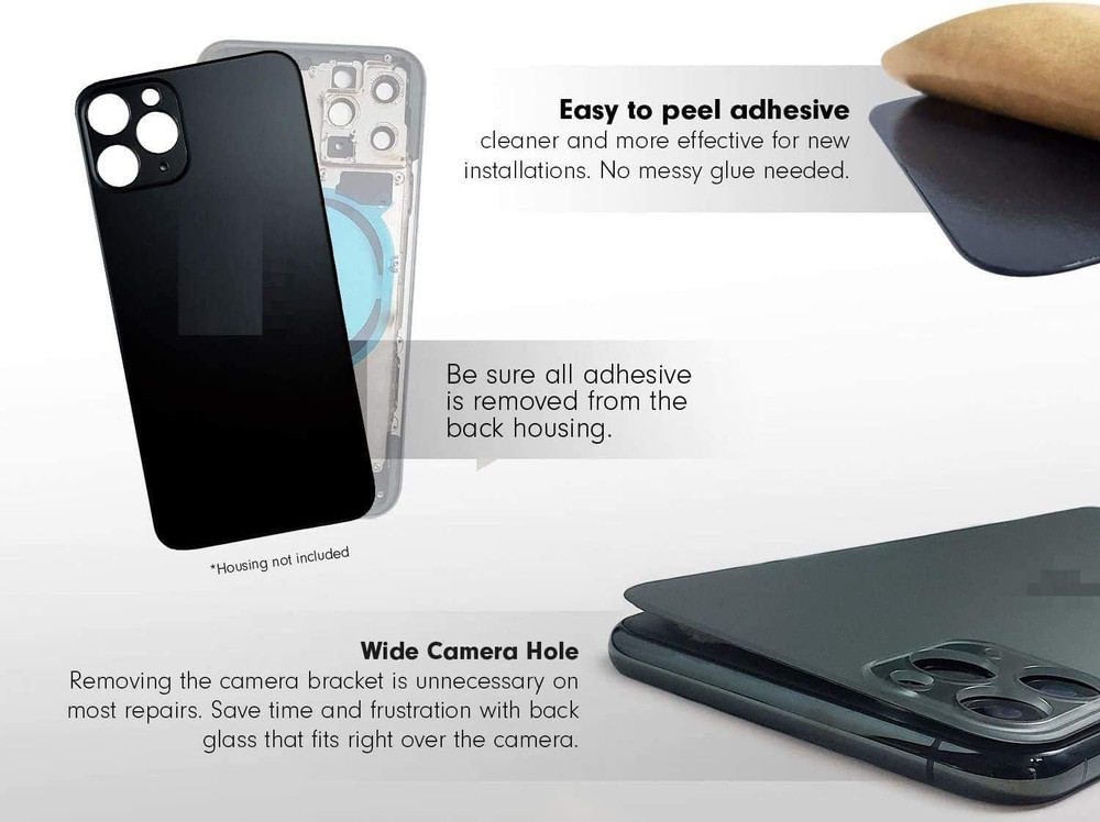 Original Back Glass Replacement for Iphone 13 Pro Max All Carriers with Pre-Inst