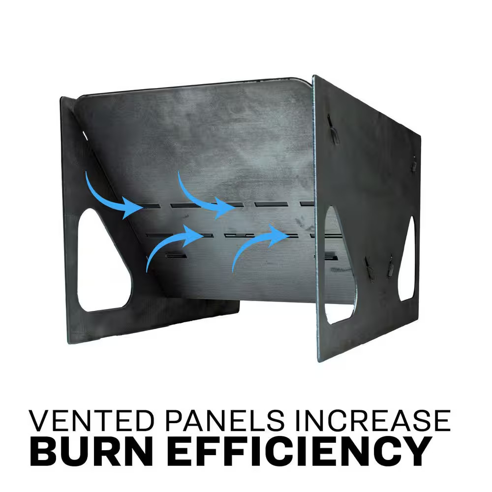 US12VP Portable Collapsible Rectangular Fire Pit