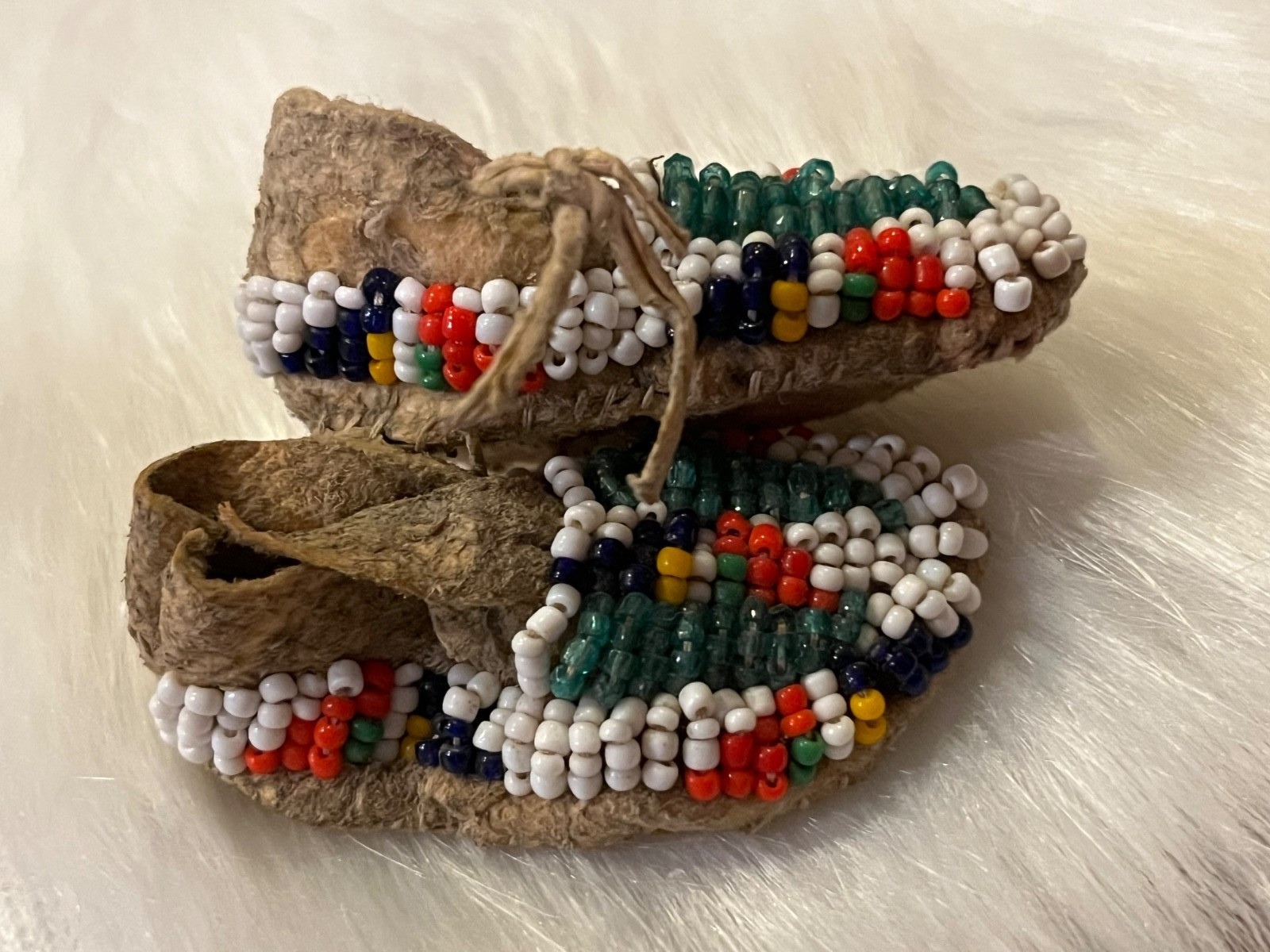Old Beaded Baby Moccasins