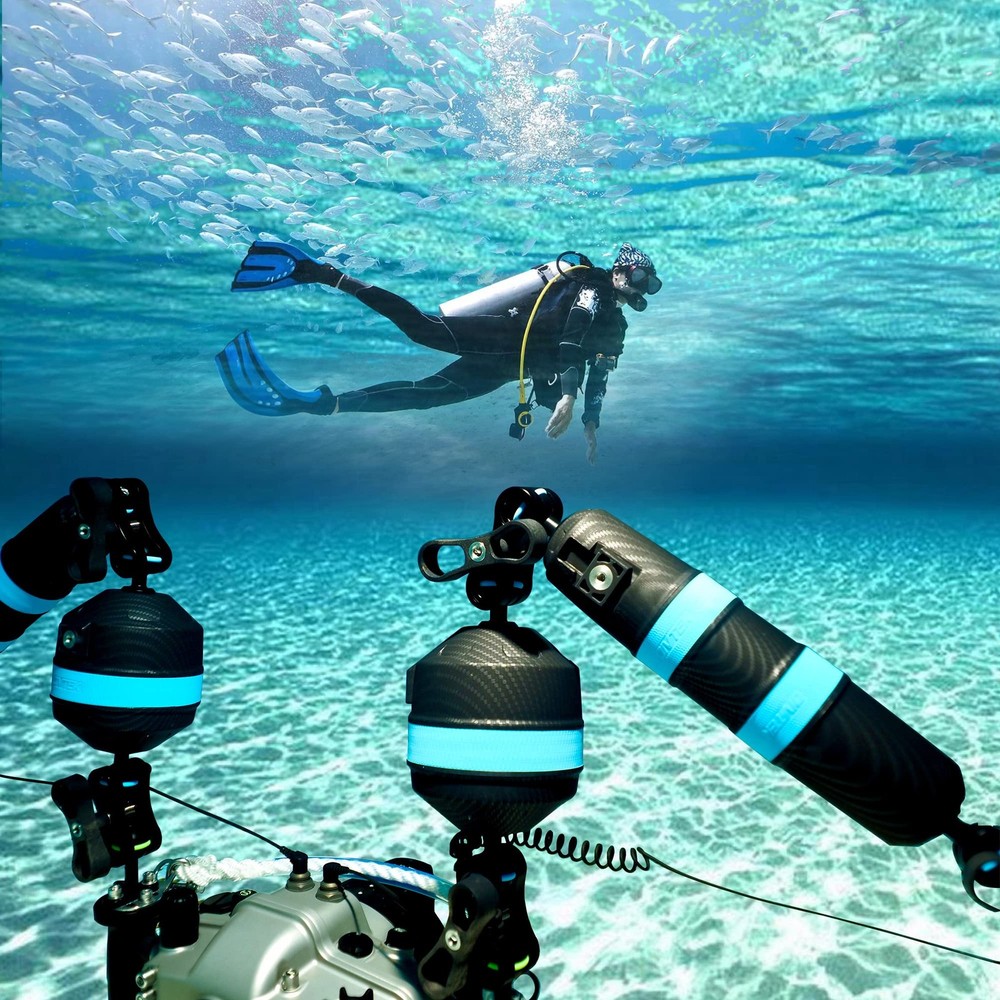 DIVTEK Mega Float Arm S Diving Buoyancy Arm Bracket with Nauticam Bayonet Mount
