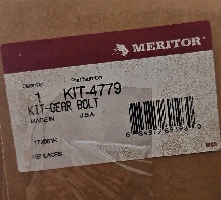 Meritor KIT4779 Kit Gear Bolt