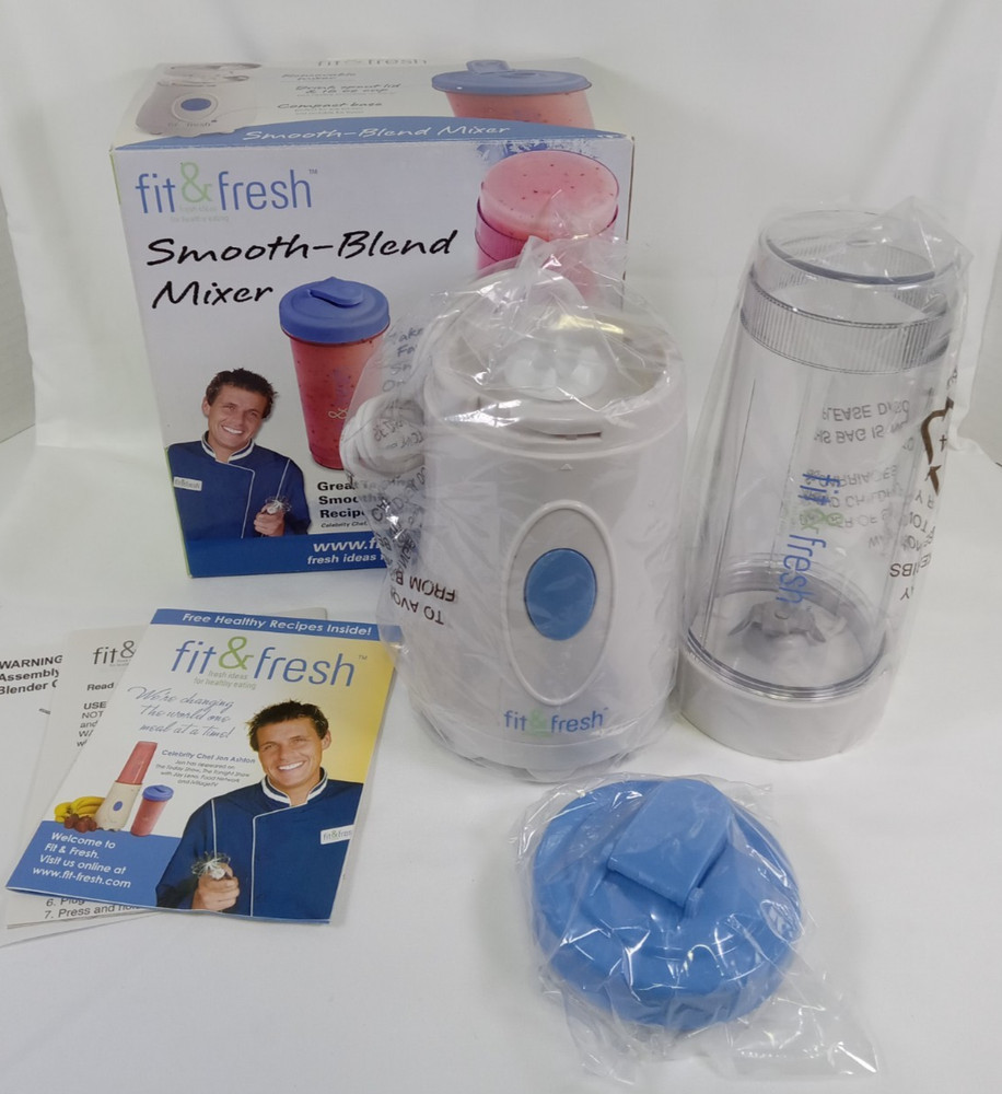 Fit & Fresh Smooth-Blend Mixer Personal Smoothie Maker Blender NEW