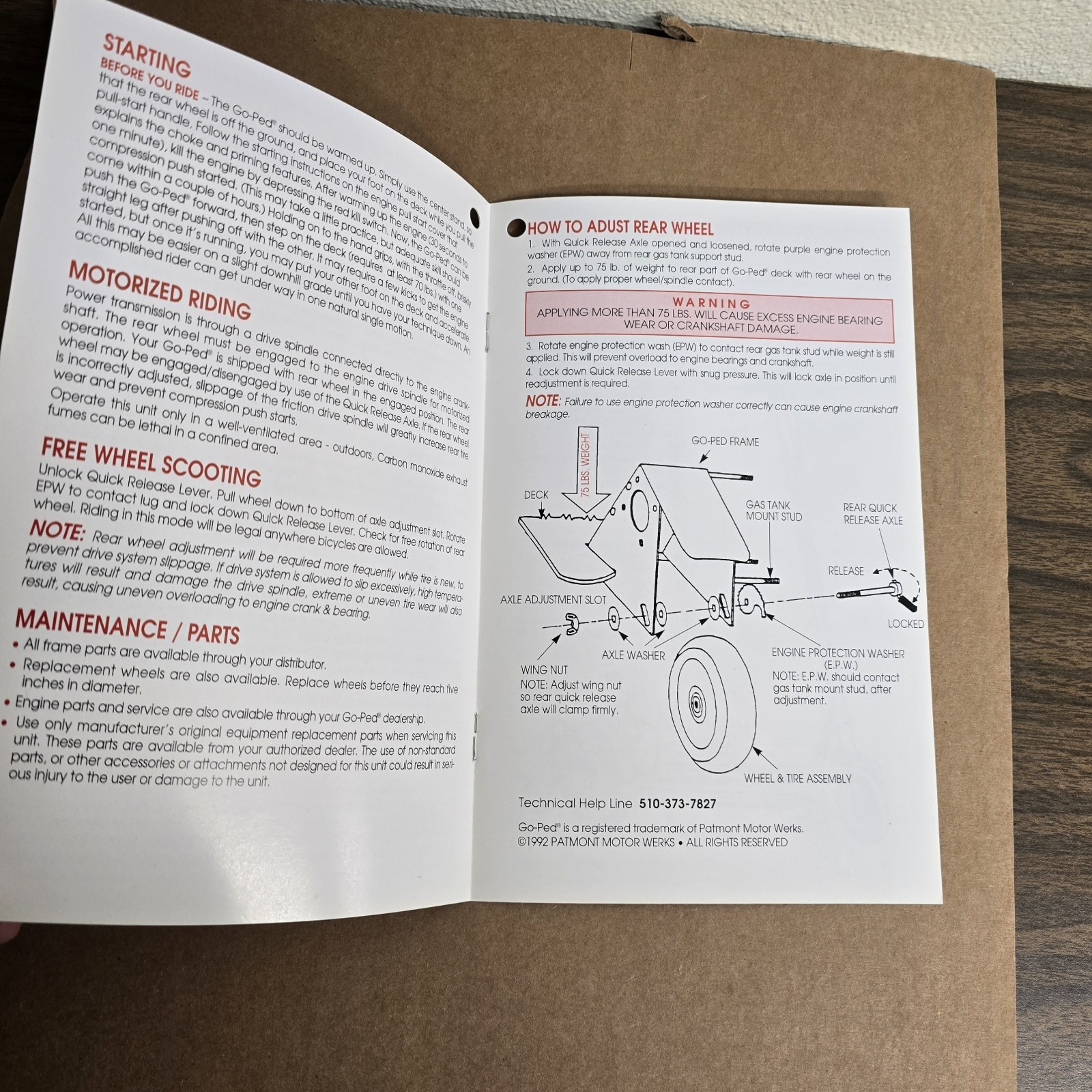 New Super OG Old Go-Ped Sport And Liquimatic Owner's Manual