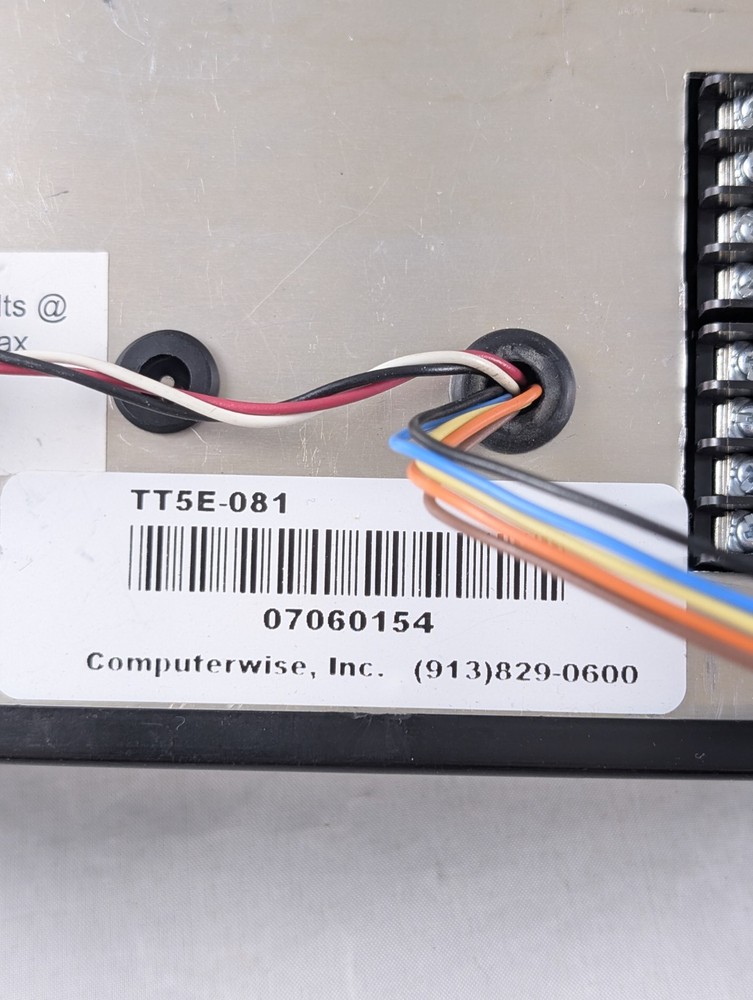ComputerWise TT5E-081 Data Collection Terminal No Power Supply Untested