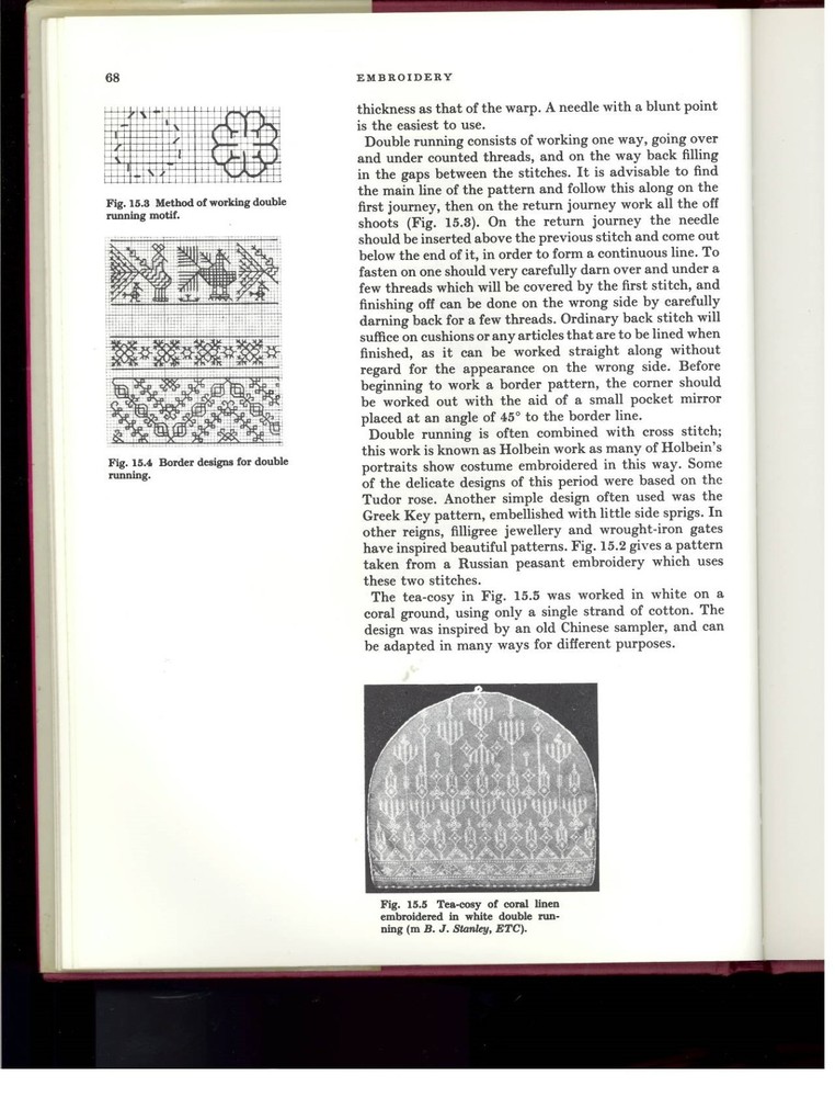 Violet M. Endacott "Design In Embroidery" 1963 Sewing Needlepoint Pattern Book
