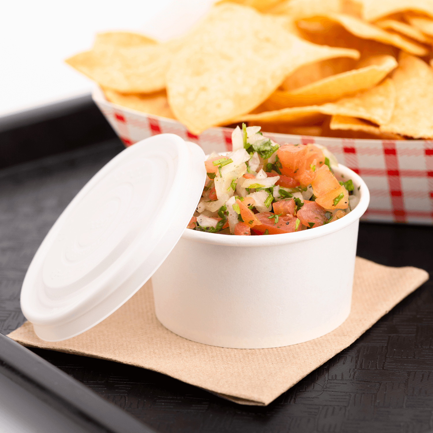 Karat Earth 4 oz Eco-Friendly Paper Portion Cup - White -1,000 ct, KE-P400-PPRW