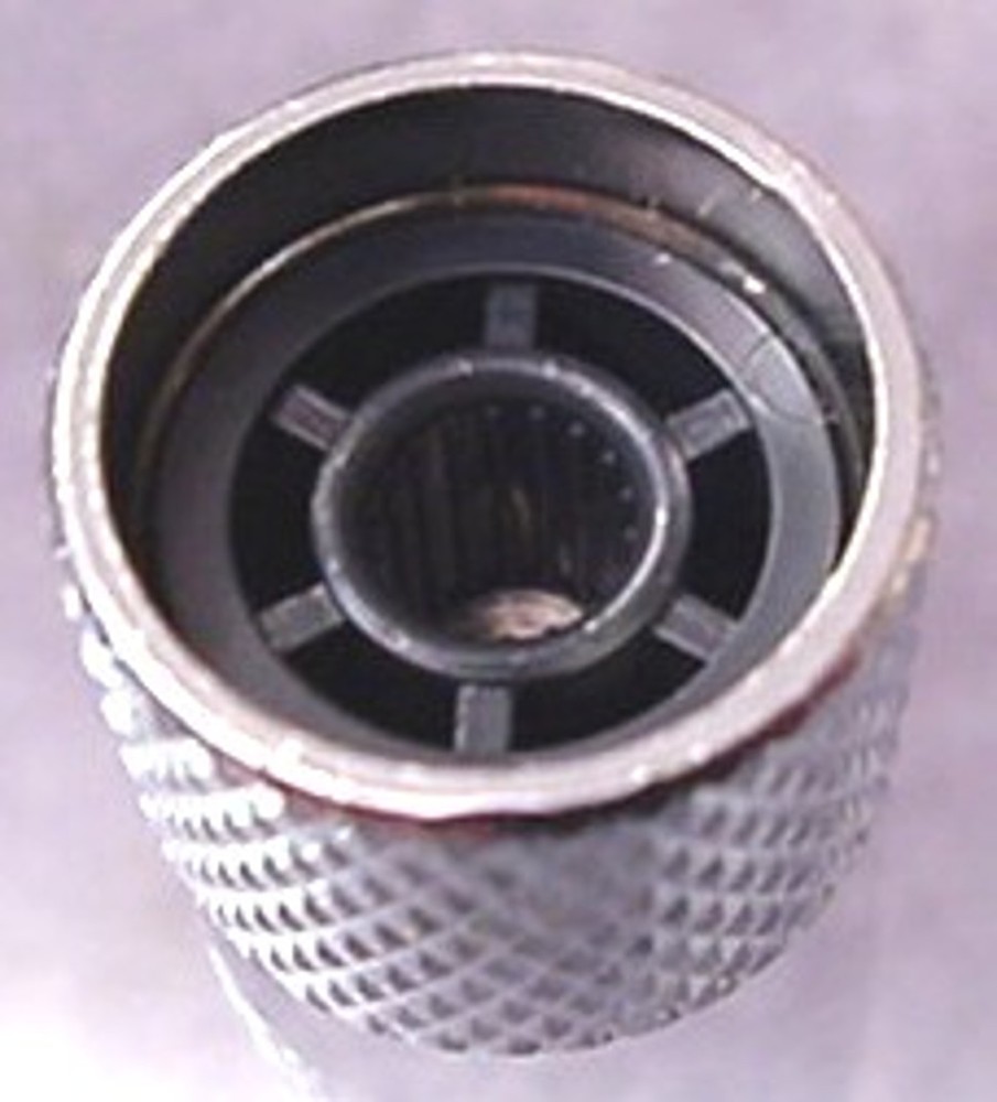 CHROME + ABALONE PUSH-ON GUITAR KNOBS COARSE KNURL