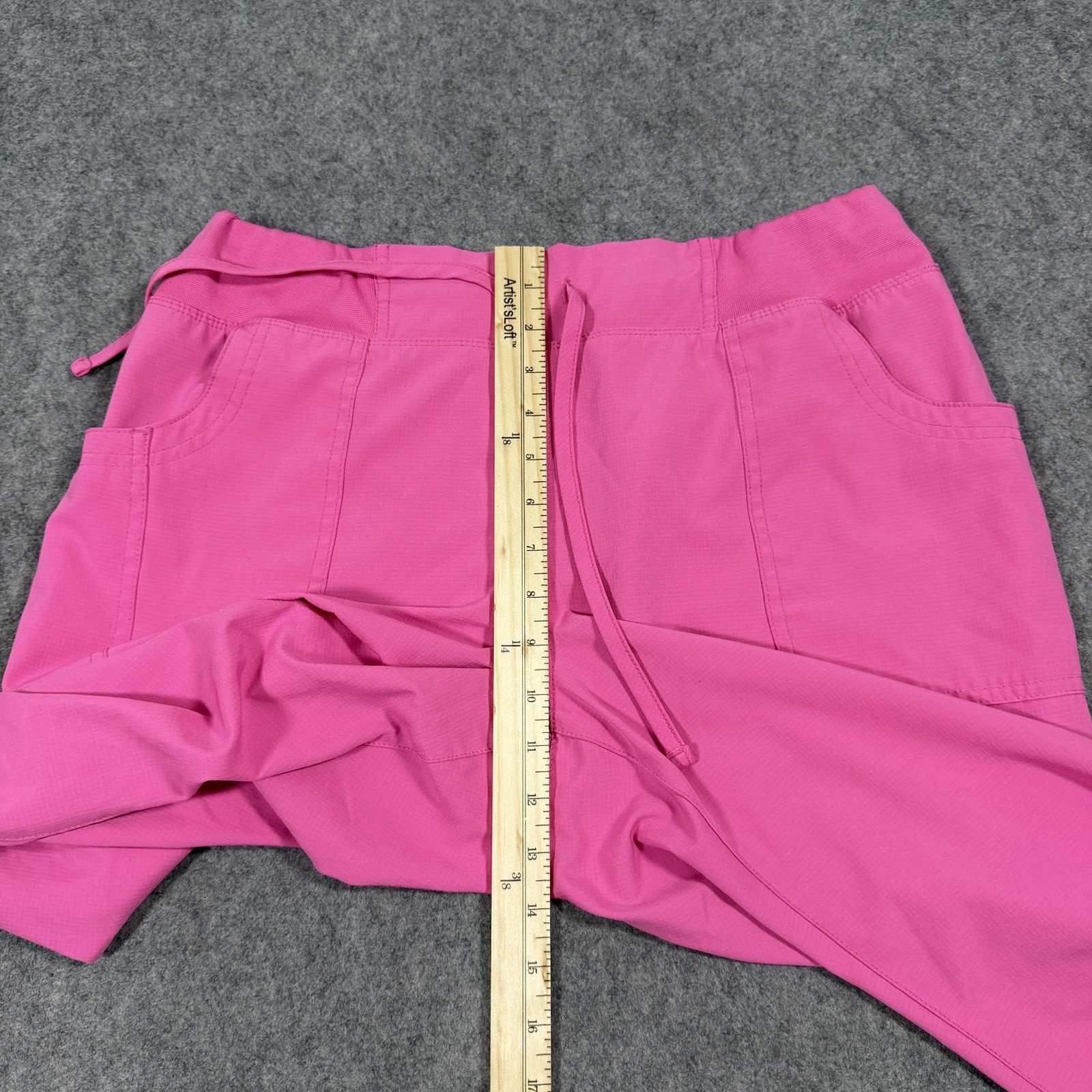 Heart Soul Scrubs Pants Women's Size Large Petite (Actual Fits W34xL29) Hot Pink