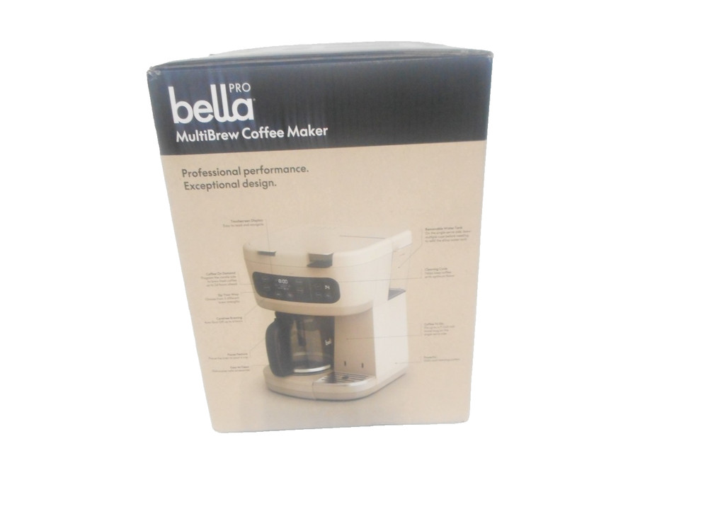bella PRO - MultiBrew 12-Cup Drip & Single-Serve Coffee Maker - Oatmilk