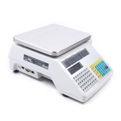 Digital Scale Price Computing Retail Meat Weigh Scale Label Printer 30Kg/66lbs!