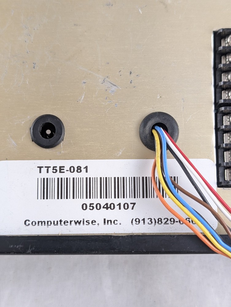 ComputerWise TT5E-081 Data Collection Terminal No Power Supply Untested