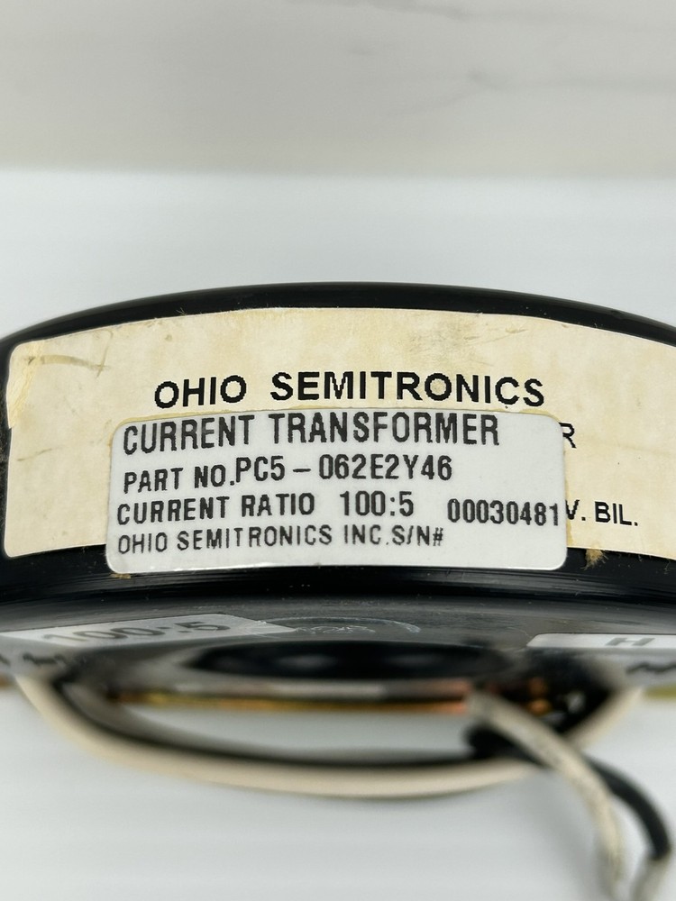 Ohio Semitronics PC5-062E2Y46 Current Transformer Ratio 100:5
