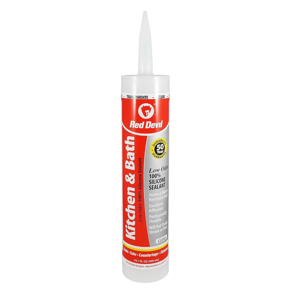 Kitchen & Bath 100% Silicone Clear 10.1 FL. OZ. Red Devil REDD-0887