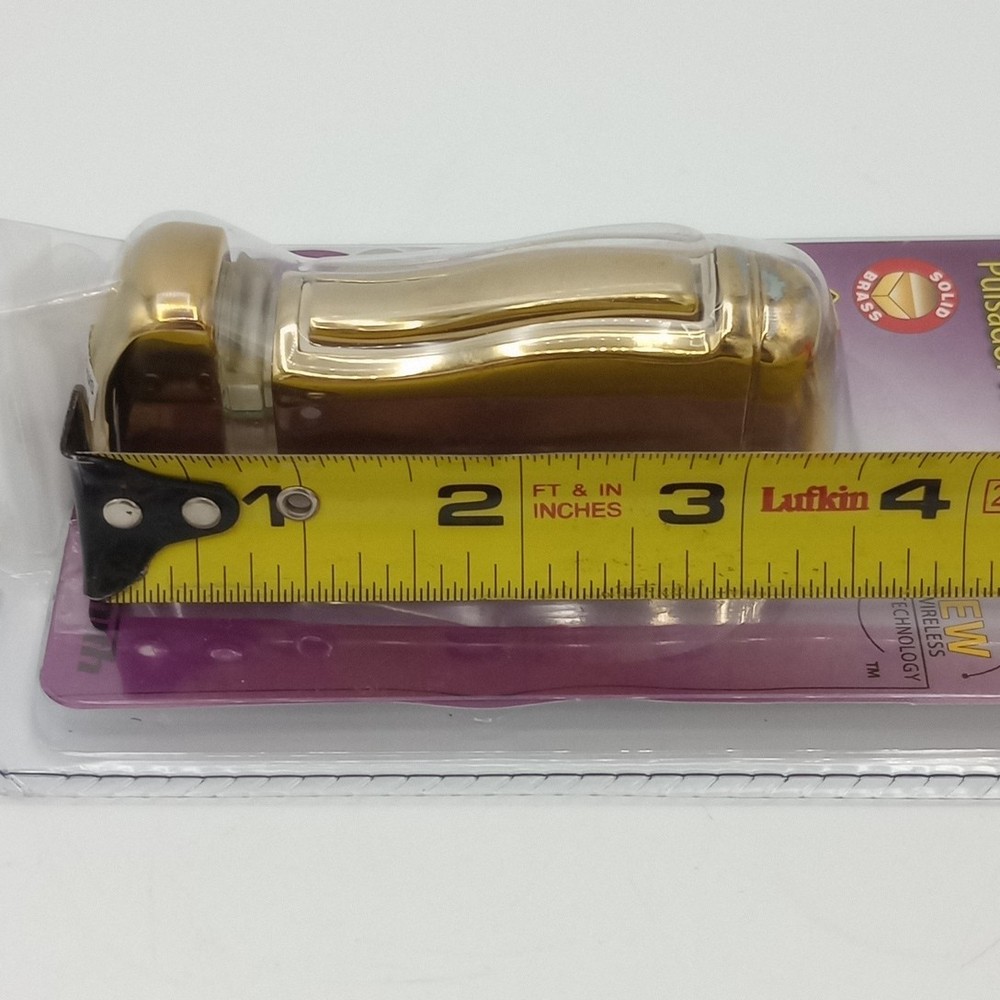 Heath Zenith Solid Brass Push Button Doorbell SL-6293-A New