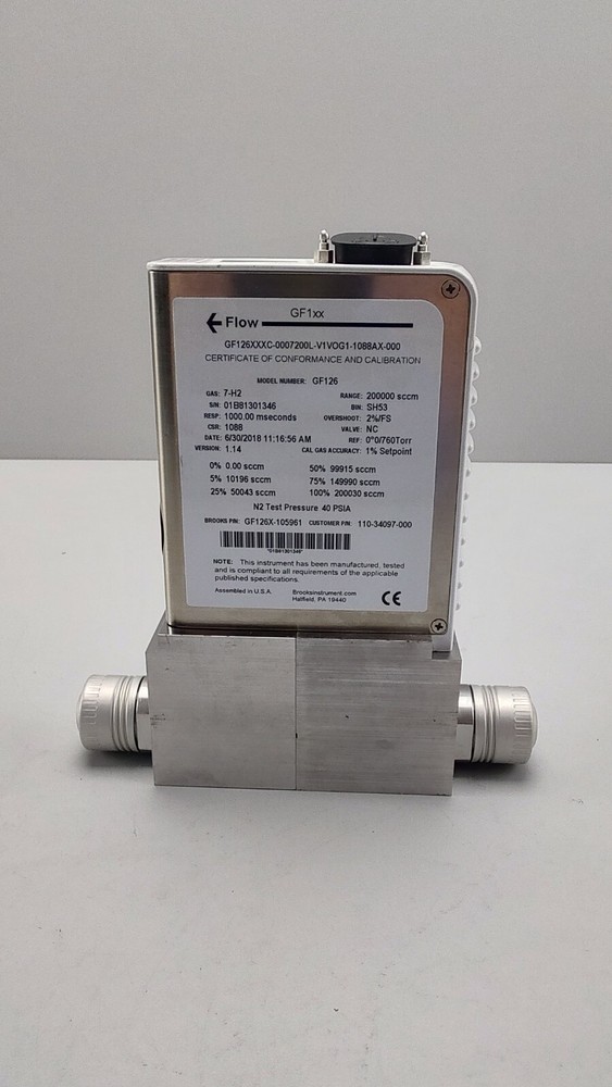 Brooks GF126X-105961 Thermal Mass Flow Controller