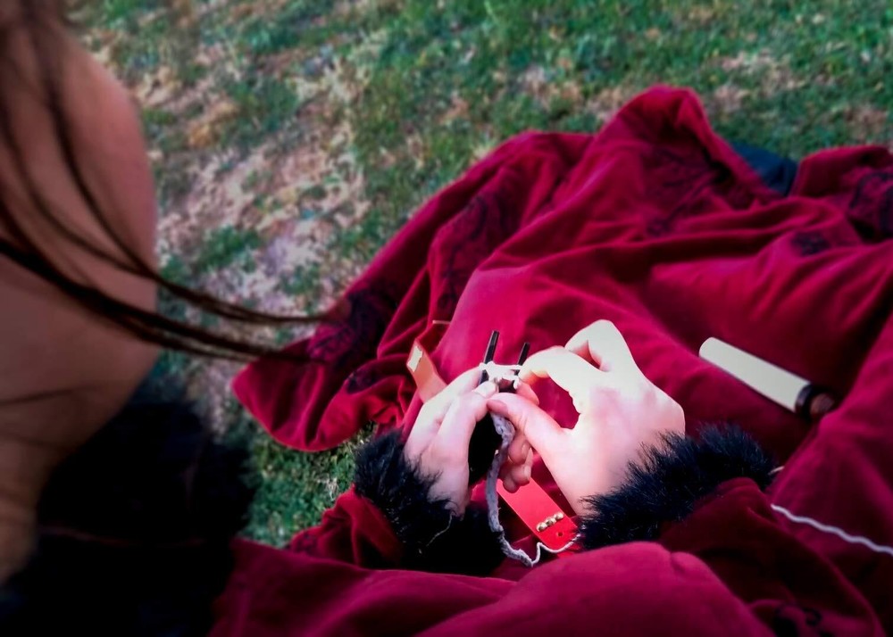 Bone Lucet Knitting Fork Braiding Tool Making Weaving Cording DIY Project White