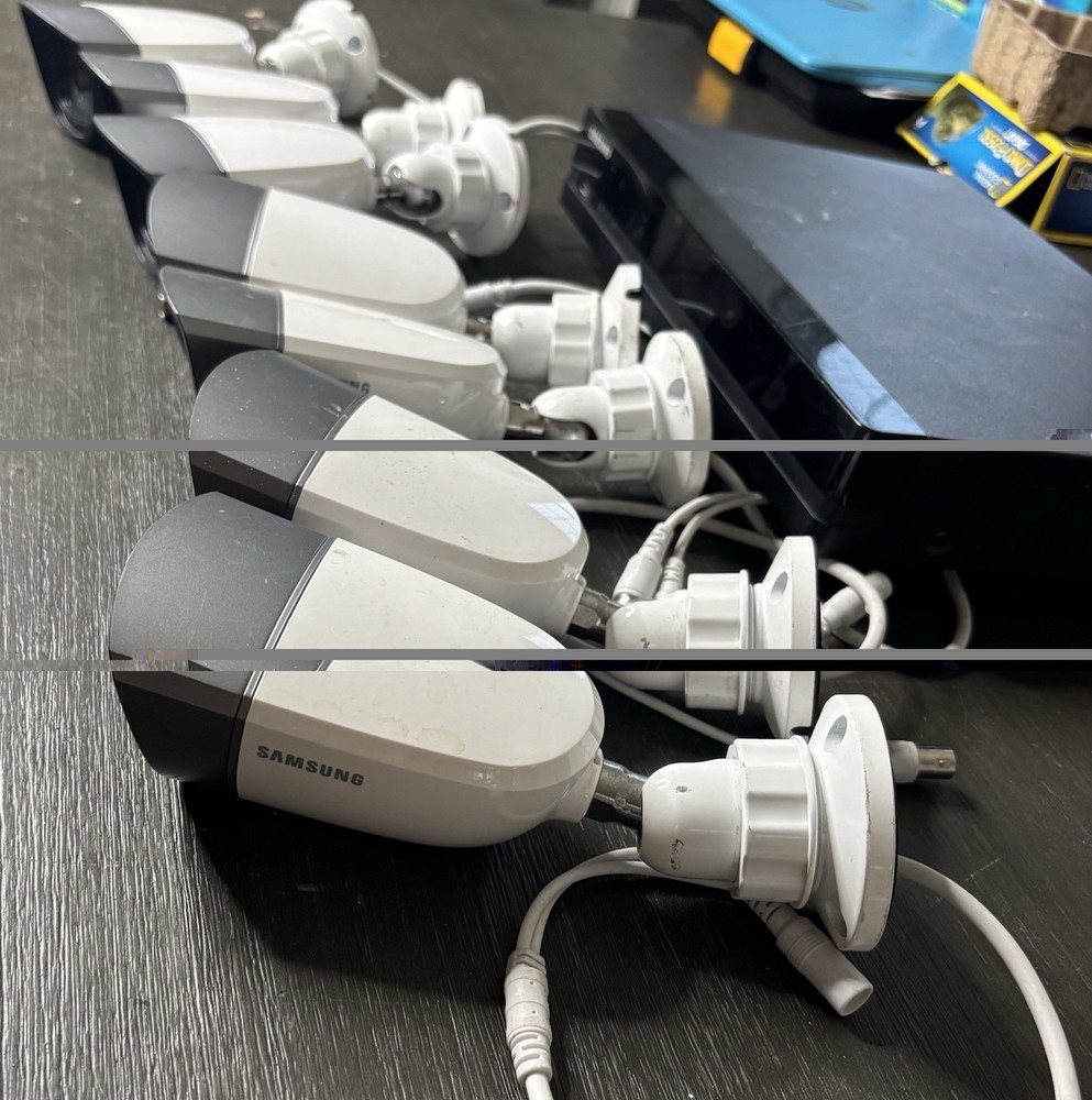 Samsung Security System With 7 Cameras And Wires