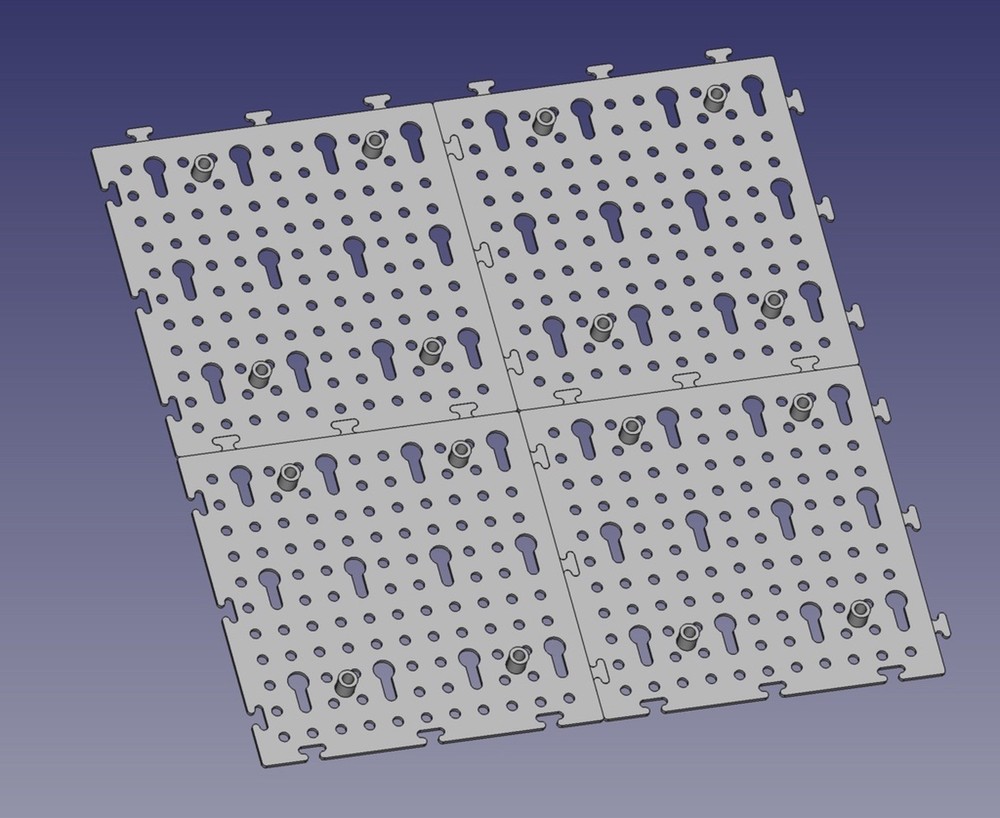 Pegboard Tool Holder Wall Mount Puzzle System - Modular Workshop Organization 18
