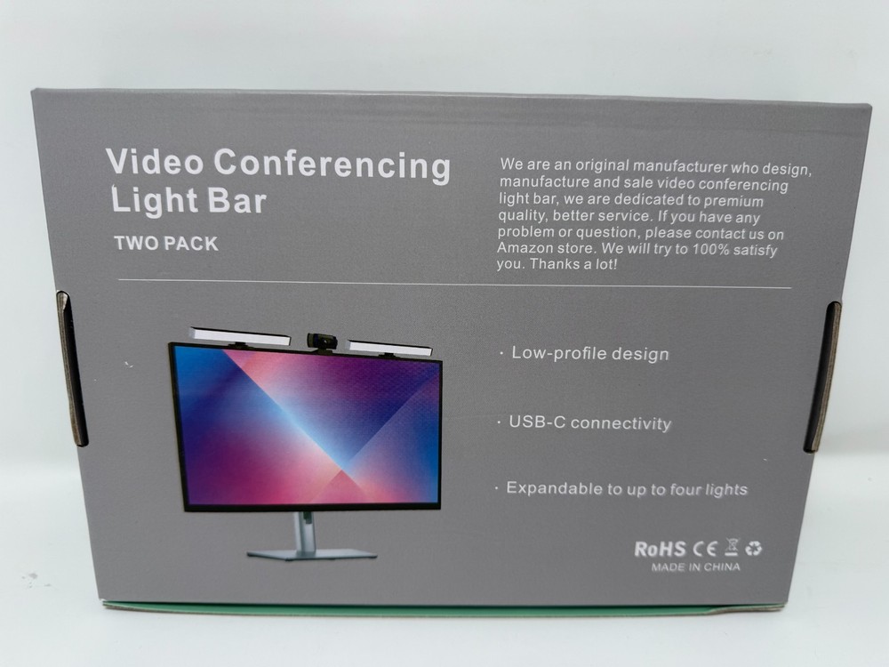 Video Conference Light Bar, 2-Pack