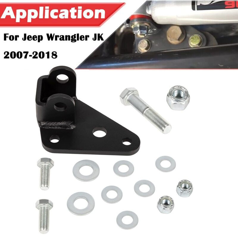 8007 Steering Stabilizer Relocation Bracket Replacement for Wrangler JK 2007-18