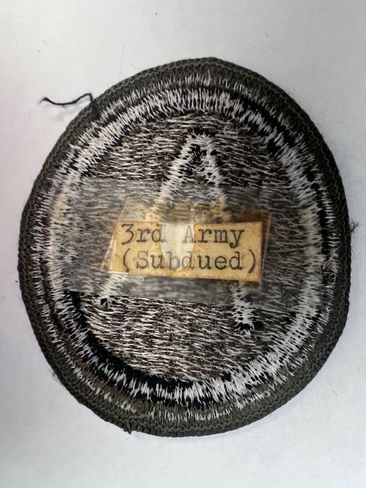 3rd Army Subdued US Army Patch