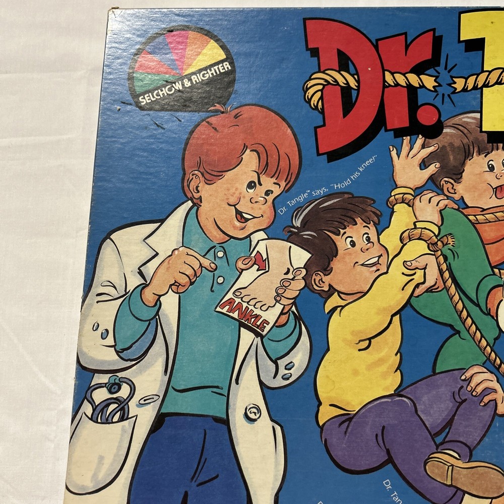 Dr. Tangle Board Game - Selchow & Righter - 1987 - Pre-owned