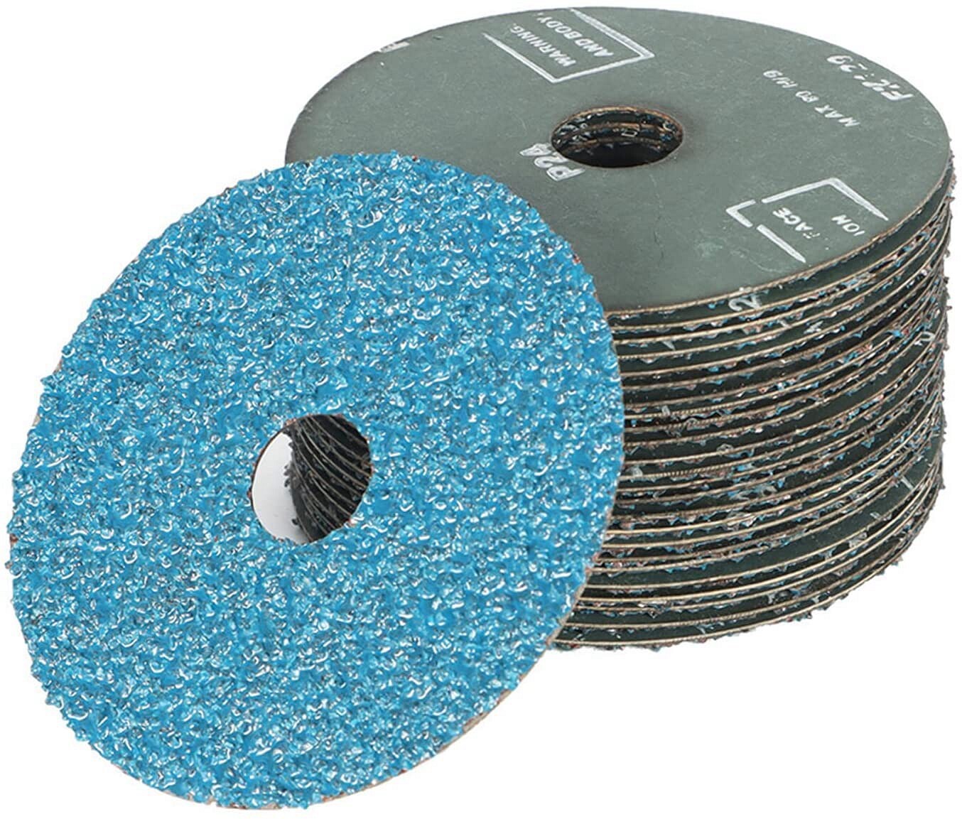 4-1/2" Zirconia Resin Fiber Disc 16 24 36 60 80 120 Grit Sanding Grinding Discs