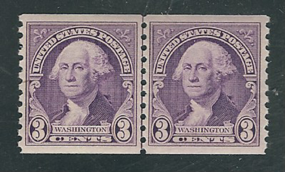 Scott #721....3 Cent....Washington...Joint Line Pair...Mint Never Hinged