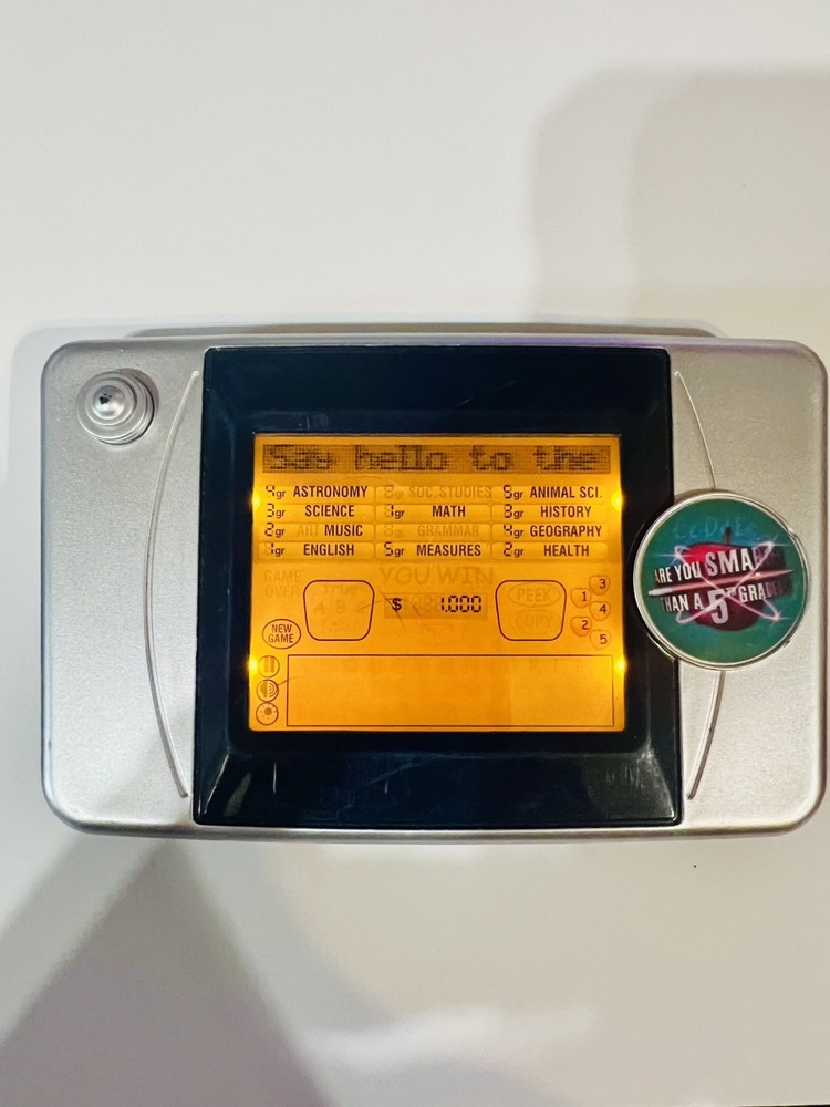 TechnoSource2007 Are You Smarter Than A5th Grader Electronic HandheldGame Tested