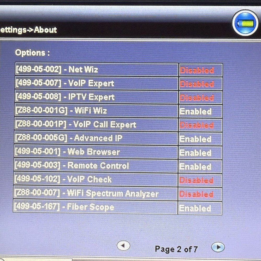 VeEX VePAL TX300 10G Transport Expert Network Analyzer