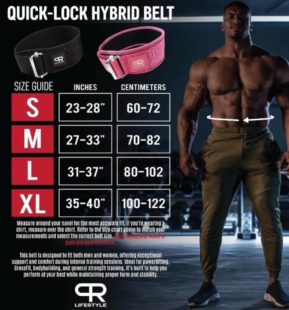 Pink Weightlifting Belt  Quick-Lock  Size Small