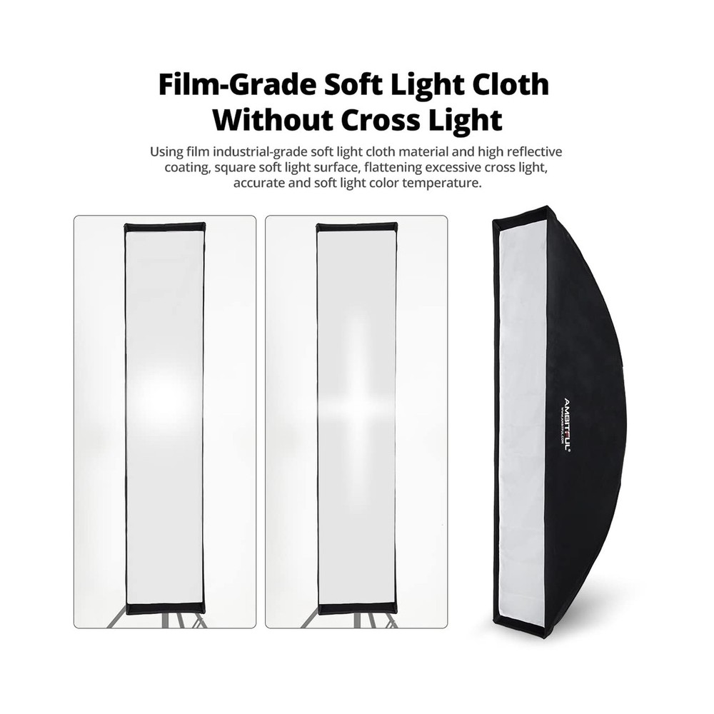 AMBITFUL 2PCS Beehive Honeycomb Grid Strip Softbox Bowens Mount for Studio Fl...