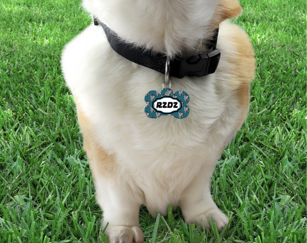 Pet ID Tag Sci Fi R2D2 Personalized Custom Double Sided Pet Tag name & Number