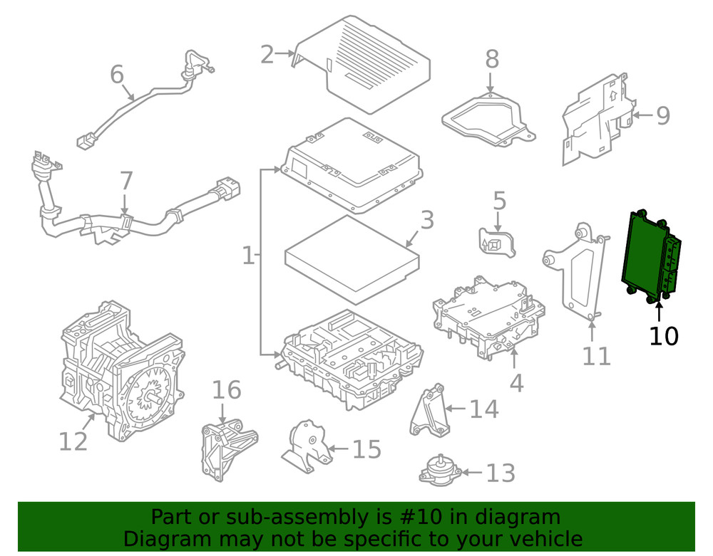 Genuine Nissan Drive Motor Battery Pack Control Module 23740-5SG4E