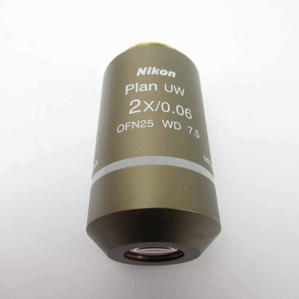 NIKON PLAN UW 2X/0.06 OFN25 ECLIPSE MICROSCOPE OBJECTIVE LENS - MRL00022