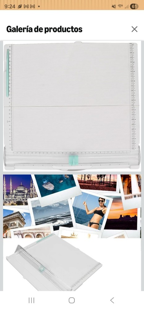 861 Paper Cutter Scoring Board Portable Foldable with Ruler and Scoring Tool
