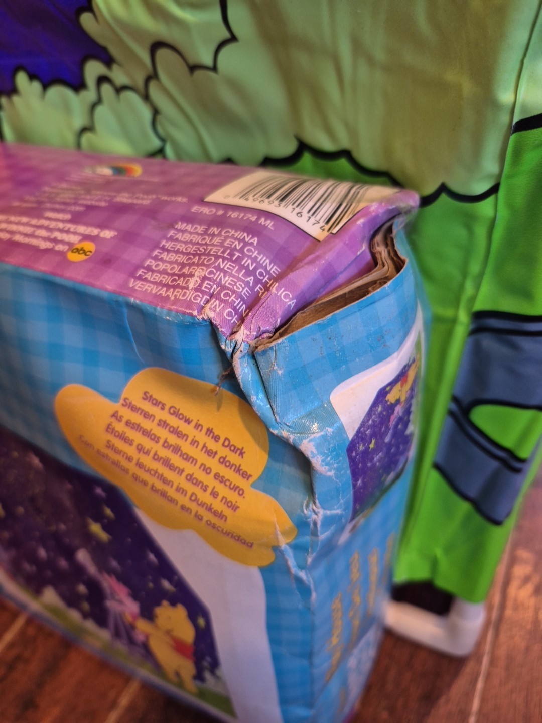 Vintage Disney Winnie The Pooh Playhouse Tent Glow In The Dark - Rare -